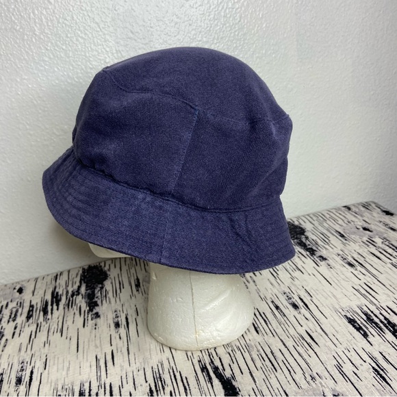 Vintage Y2K Nike Bucket Hat Navy Blue Center Swoosh L/XL - Picture 3 of 10